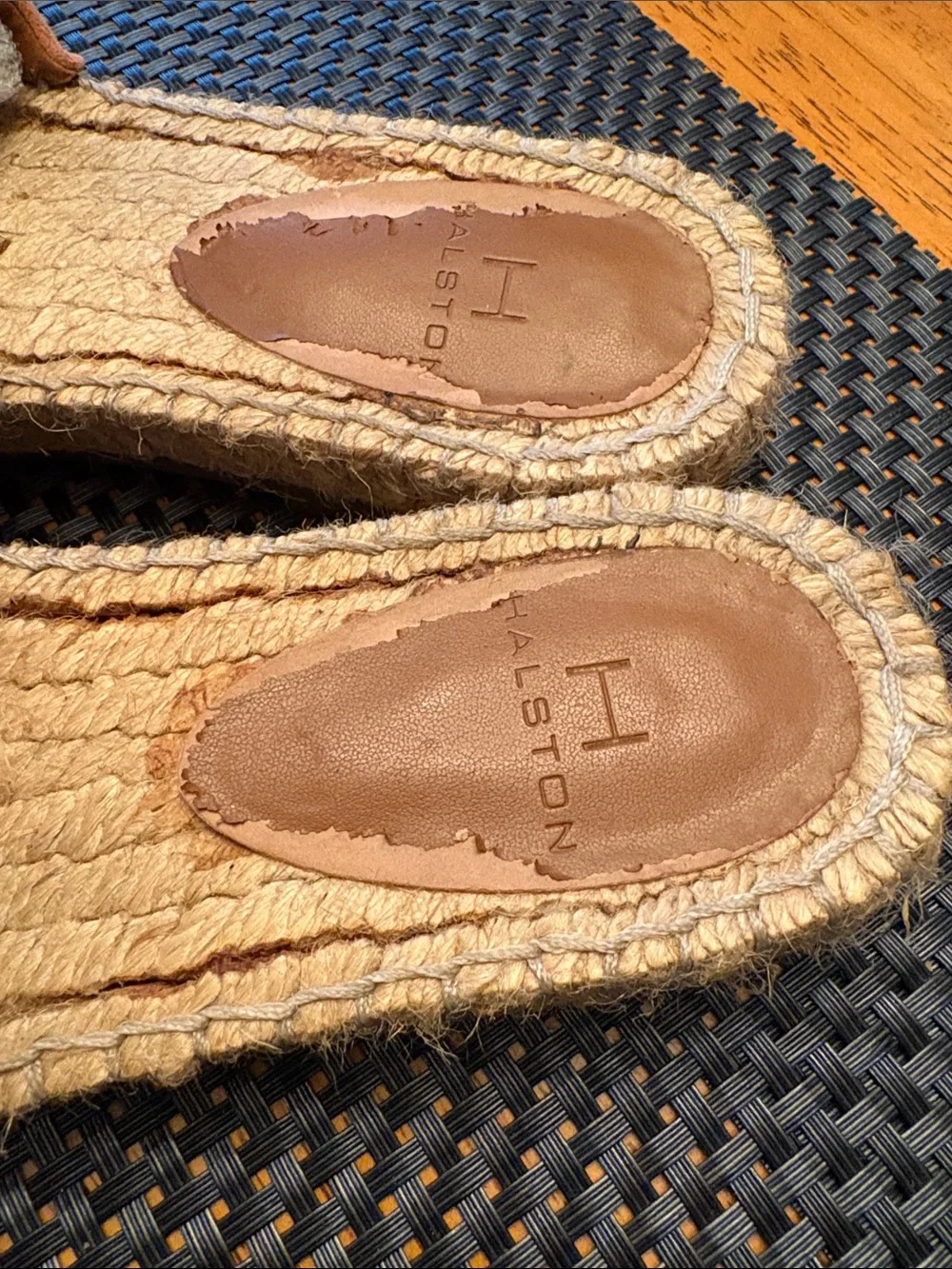 Halston Heritage Coral Suede Espadrille Slide